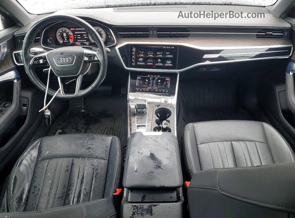 WAUL2AF25MN043292 2021 AUDI A6 Blue Vista del salpicadero