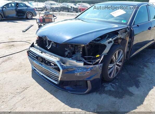 WAUL2AF2XKN054253 2019 AUDI A6 Blue Вид спереду