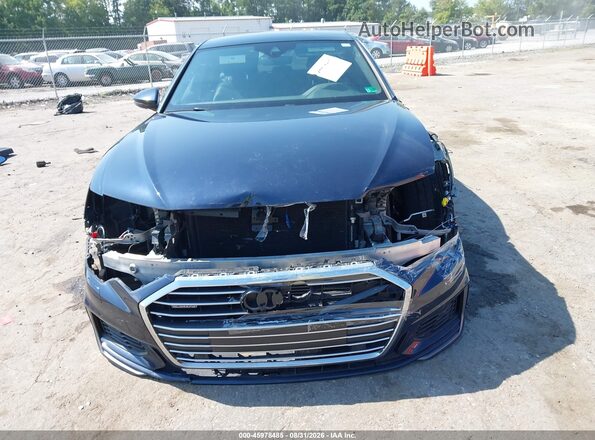 WAUL2AF2XKN054253 2019 AUDI A6 Blue Вид задньої частини салону