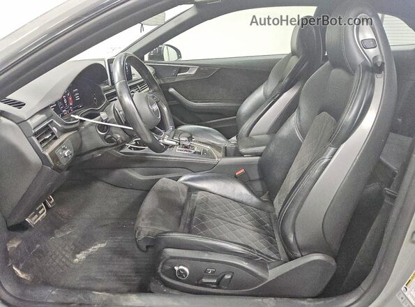 WAUP4AF51KA009425 2019 AUDI S5 Gray Widok wnętrza z przodu