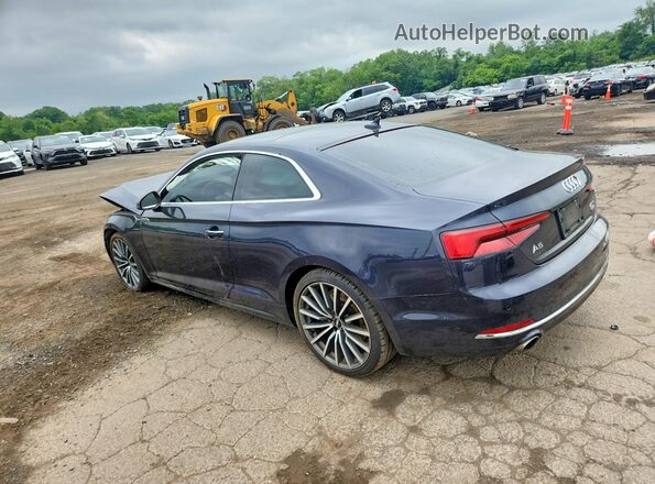 WAUPNAF58JA000619 2018 AUDI A5 Blue Trasero izquierdo