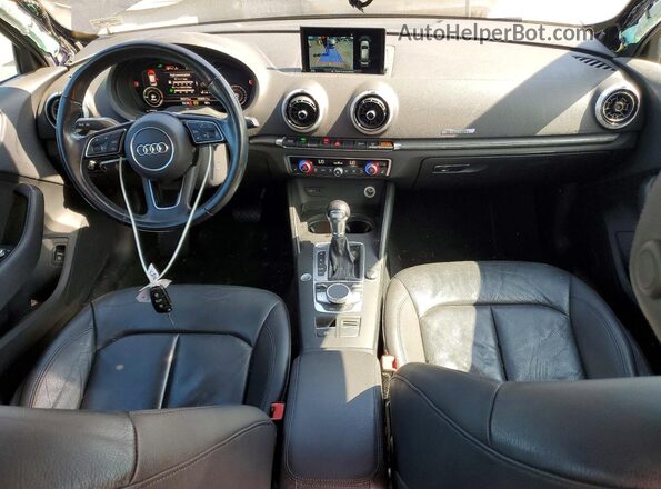 WAUTPBFF3HA055710 2017 AUDI A3 Blue Առջևի վահանակի տեսք