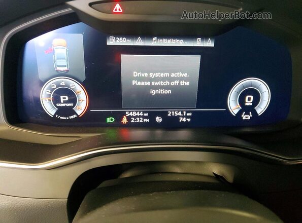 WAUV2AF2XKN100107 2019 AUDI A7 White Вид щитка приладів