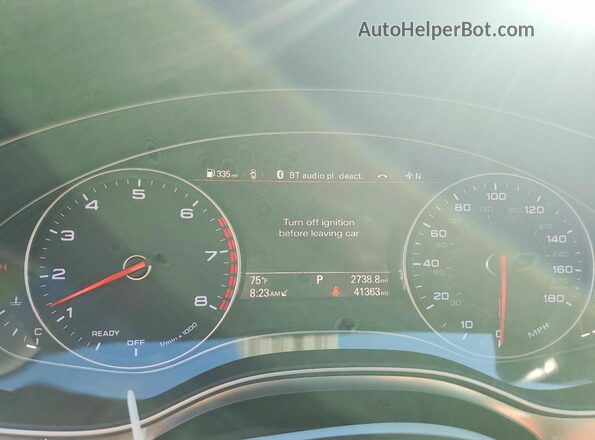 WAUW3AFC3JN086589 2018 AUDI A7 Серебряный Вид щитка приборов