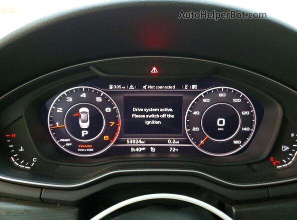 WAUYNGF55JN005471 2018 AUDI A5 White Вид щитка приладів