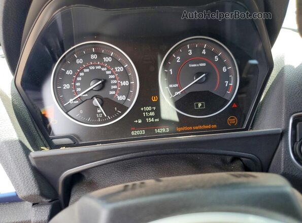 WBA1M1C51GV394706 2016 BMW M2 Blue ხელსაწყოთა პანელის ხედი