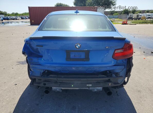 WBA2G3C55HV640858 2017 BMW M2 Blue Вид ззаду