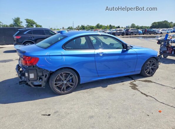 WBA2G3C55HV640858 2017 BMW M2 Blue Задня права чверть