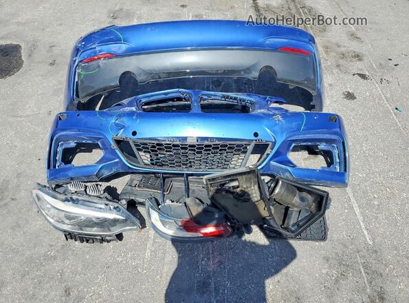 WBA2G3C55HV640858 2017 BMW M2 Blue Вид підкапотного простору
