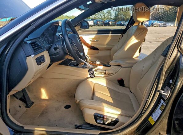 WBA4A9C57GGL88059 2016 BMW 4 SERIES Black Widok wnętrza z przodu