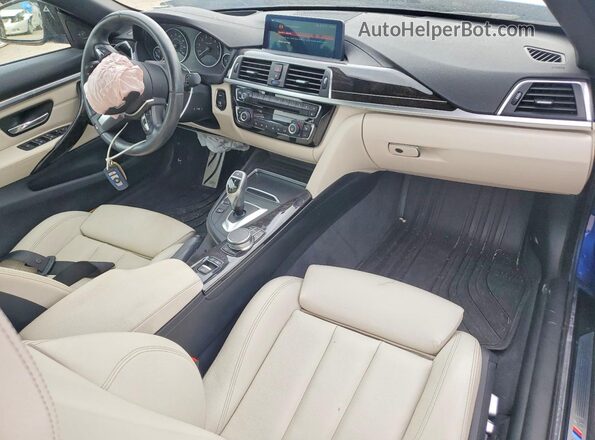WBA4Z7C51KEF54712 2019 BMW 4 SERIES Blue Widok deski rozdzielczej