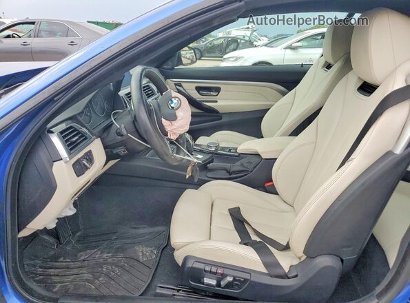 WBA4Z7C51KEF54712 2019 BMW 4 SERIES Blue Widok wnętrza z przodu