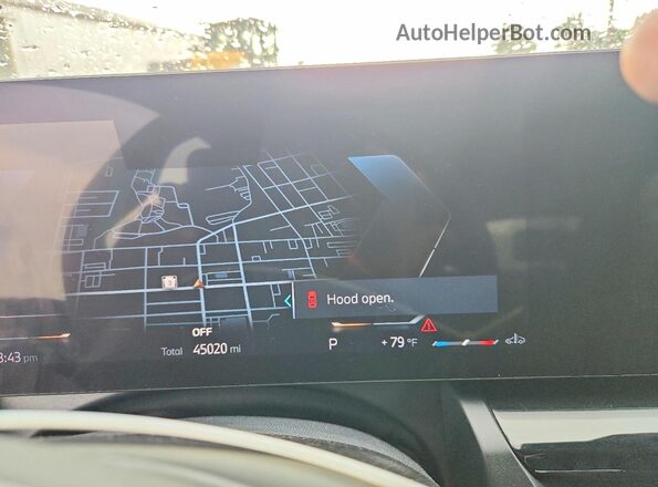 WBA53FJ00RCP92755 2024 BMW 5 SERIES Gray Instrument cluster view