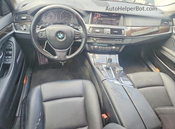 WBA5A5C5XGG354839 2016 BMW 5 SERIES Black Вид панелі приладів