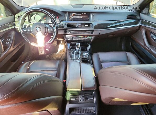 WBA5A7C53GG642262 2016 BMW 5 SERIES Black წინა პანელის ხედი