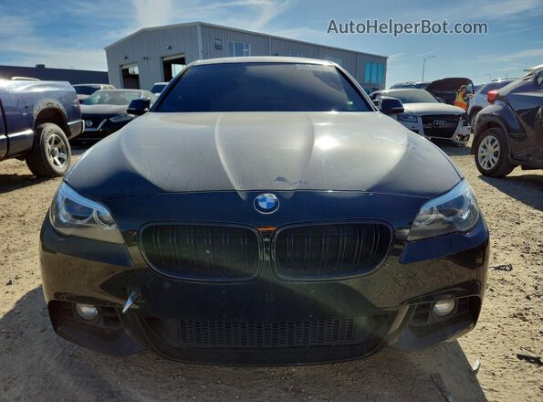 WBA5A7C53GG642262 2016 BMW 5 SERIES Black წინა ხედი