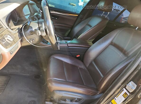WBA5A7C53GG642262 2016 BMW 5 SERIES Black წინა სალონის ხედი