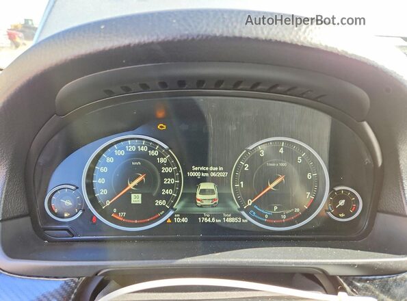 WBA5A7C54GG149478 2016 BMW 5 SERIES Silver Вид щитка приладів
