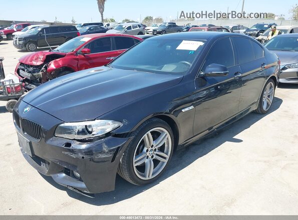 WBA5B1C51GG131594 2016 BMW 5 SERIES Black Vista tres cuartos delantera izquierda