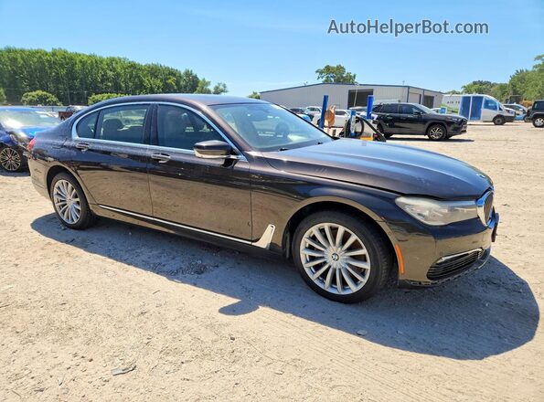 WBA7E2C51HG739395 2017 BMW 7 SERIES Charcoal Przód prawy