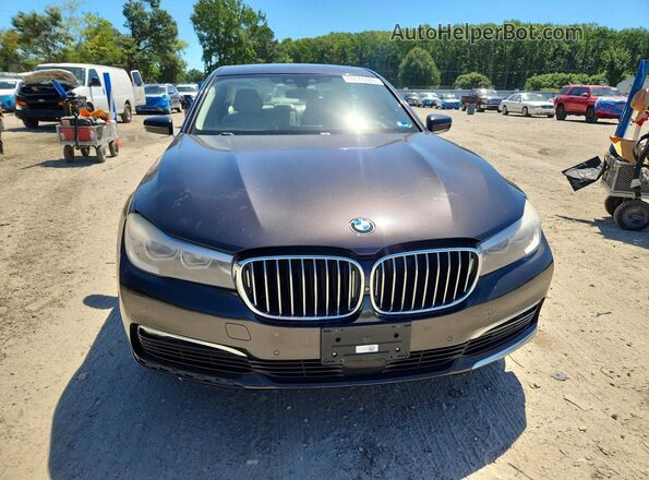 WBA7E2C51HG739395 2017 BMW 7 SERIES Charcoal Widok z przodu