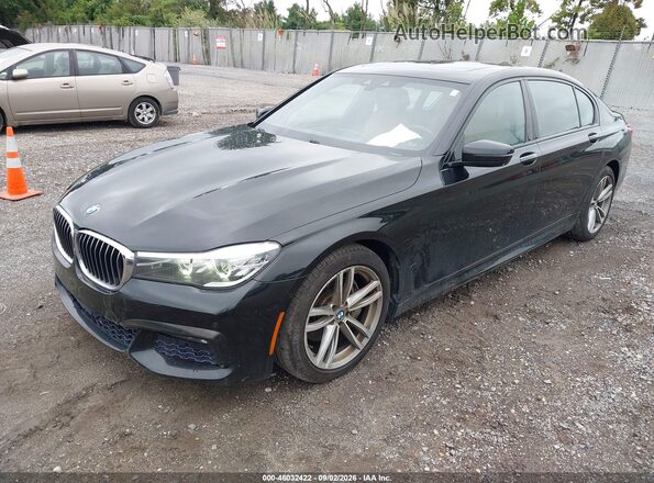 WBA7E2C54GG547239 2016 BMW 7 SERIES Black Առջևի ձախ երեք քառորդ տեսարան