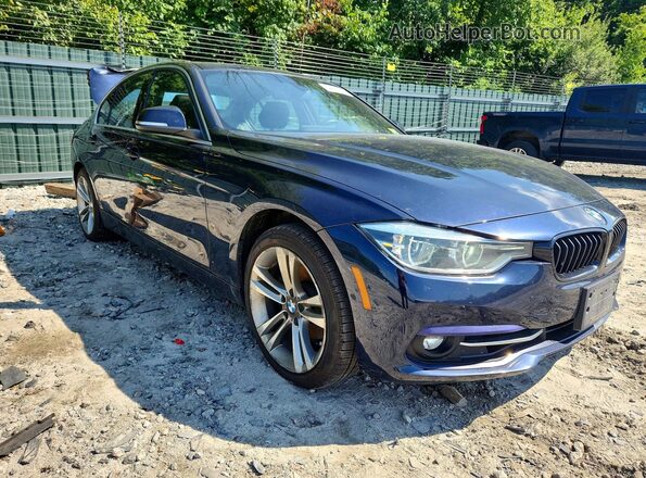 WBA8D9C35HA011614 2017 BMW 3 SERIES Blue წინა მარჯვენა