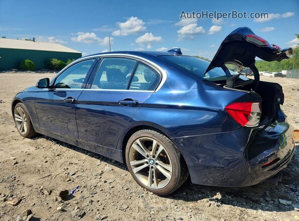 WBA8D9C35HA011614 2017 BMW 3 SERIES Blue უკანა მარცხენა