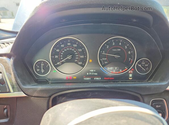 WBA8D9C35HA011614 2017 BMW 3 SERIES Blue ხელსაწყოთა პანელის ხედი