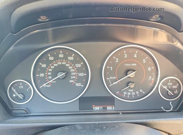 WBA8D9C50JEB35793 2018 BMW 3 SERIES White Widok zestawu wskaźników