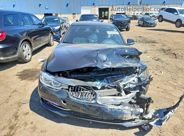 WBA8D9G50JNU69376 2018 BMW 3 SERIES Black Front view