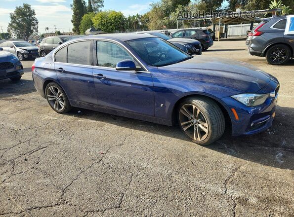 WBA8E1C39HA156962 2017 BMW 3 SERIES Blue Передня права чверть