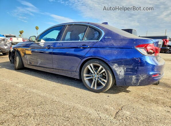 WBA8E1C39HA156962 2017 BMW 3 SERIES Blue Задня ліва чверть