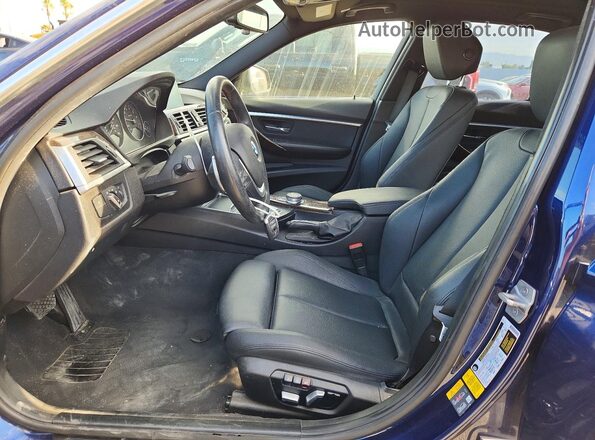 WBA8E1C39HA156962 2017 BMW 3 SERIES Blue Вид салону спереду
