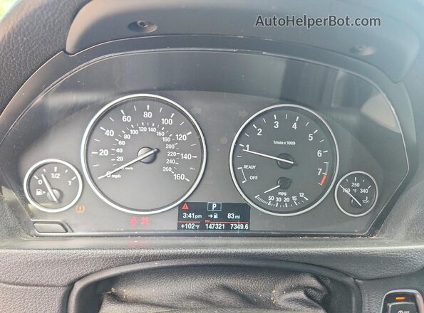 WBA8E1G52GNT35525 2016 BMW 3 SERIES Gray Widok zestawu wskaźników
