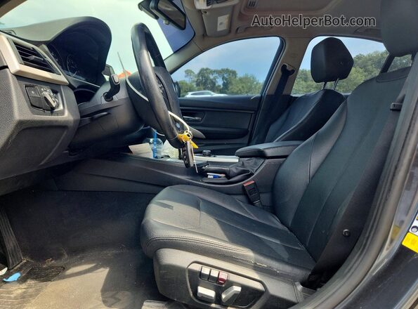 WBA8E1G52GNT35525 2016 BMW 3 SERIES Gray Widok wnętrza z przodu