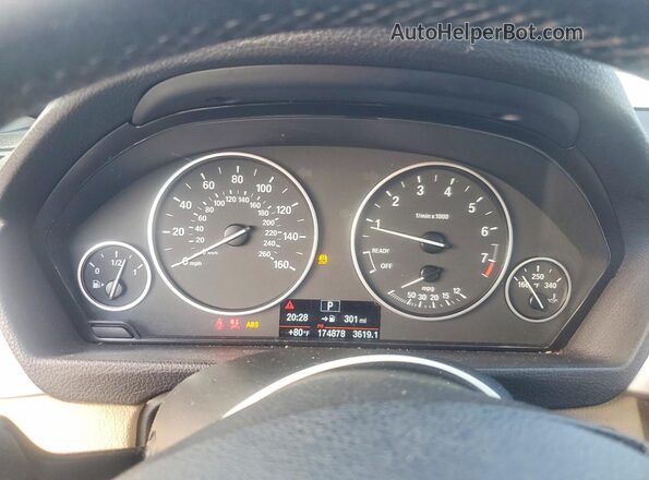 WBA8E1G54GNT37938 2016 BMW 3 SERIES Black Widok zestawu wskaźników