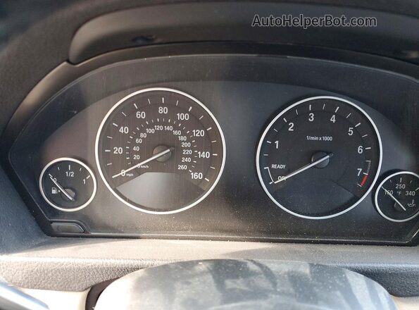 WBA8E3C58GK500559 2016 BMW 3 SERIES Black Instrument cluster view