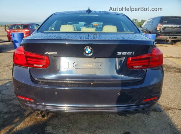 WBA8E3G53GNU04735 2016 BMW 3 SERIES Синий Вид сзади