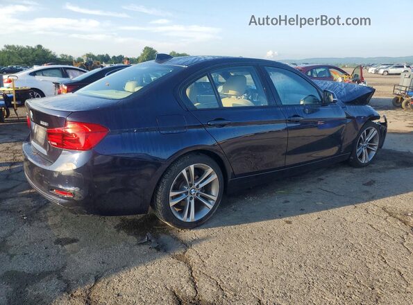 WBA8E3G53GNU04735 2016 BMW 3 SERIES Синий Задняя правая четверть