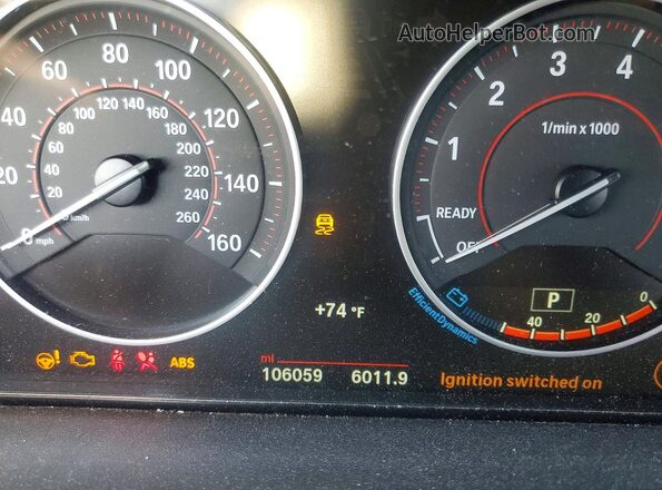 WBA8E3G53GNU04735 2016 BMW 3 SERIES Синий Вид щитка приборов