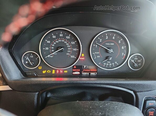 WBA8E9C53GK647939 2016 BMW 3 SERIES Белый Вид щитка приборов