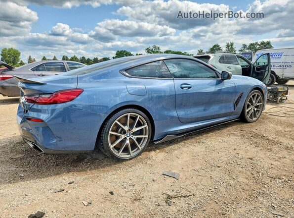 WBABC4C57KBJ35768 2019 BMW M8 Blue Задня права чверть