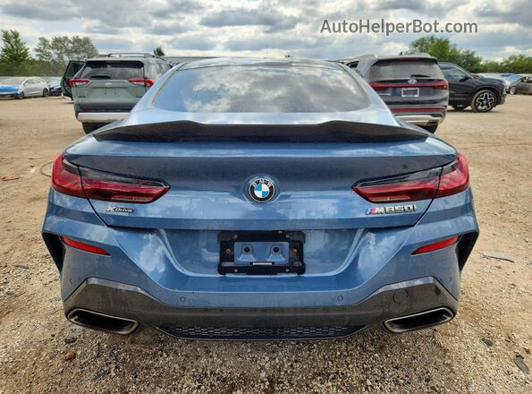 WBABC4C57KBJ35768 2019 BMW M8 Blue Вид ззаду
