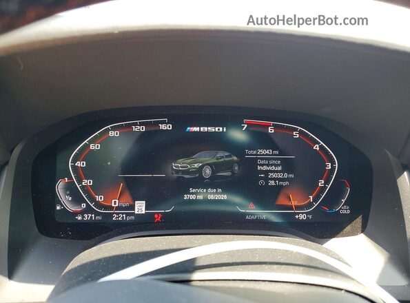 WBAGV8C08RCP29222 2024 BMW M8 Green Вид щитка приладів