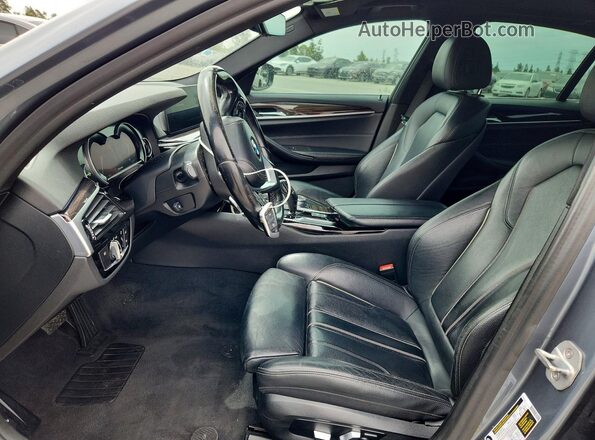 WBAJA5C39HG898036 2017 BMW 5 SERIES Угольный Вид салона спереди
