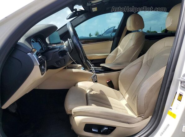 WBAJA5C3XHG895792 2017 BMW 5 SERIES White Vista interior delantera