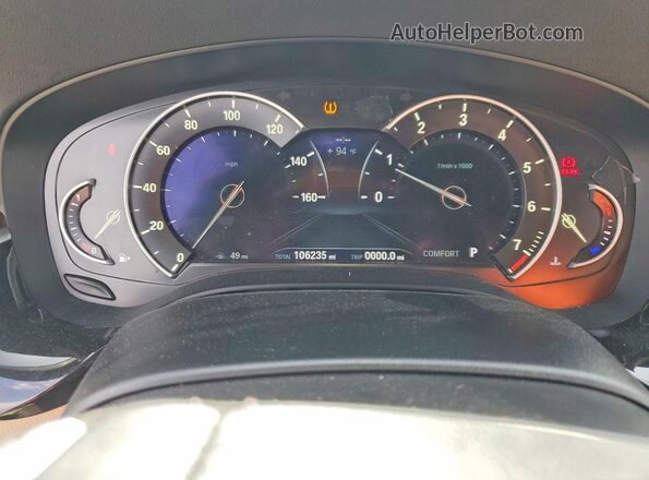WBAJA5C3XHG895792 2017 BMW 5 SERIES White Vista del cuadro de instrumentos