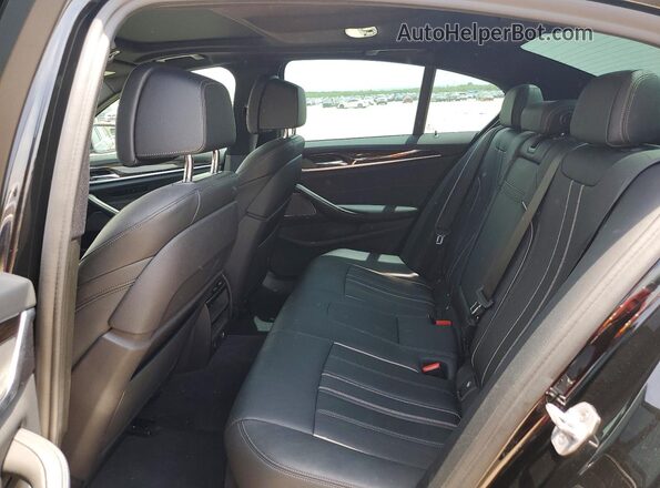 WBAJA5C50KBX86442 2019 BMW 5 SERIES Black უკანა სავარძლების ხედი