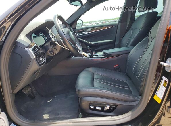 WBAJA5C50KBX86442 2019 BMW 5 SERIES Black წინა სალონის ხედი